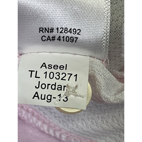 Greg Norman‎ Men's Play Dry Performance Golf Polo Shirt Pink with White Large - Picture 5 of 10